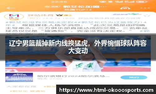 辽宁男篮裁掉新内线换猛虎，外界惋惜球队阵容大变动